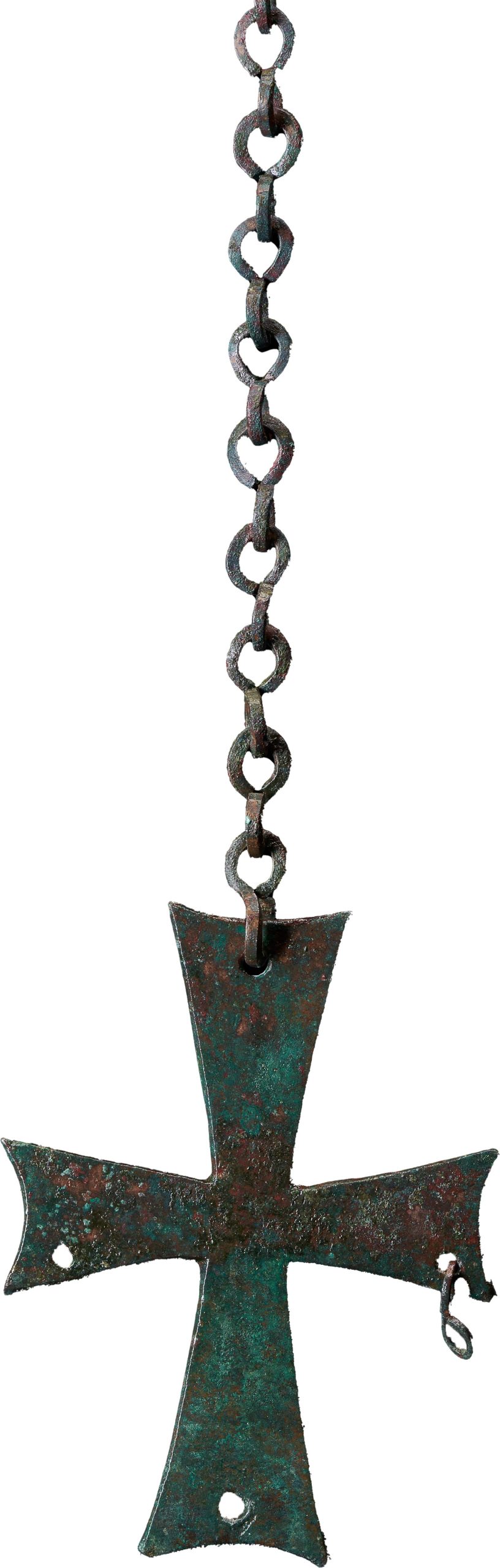 Metal Cross Hanging on Chain