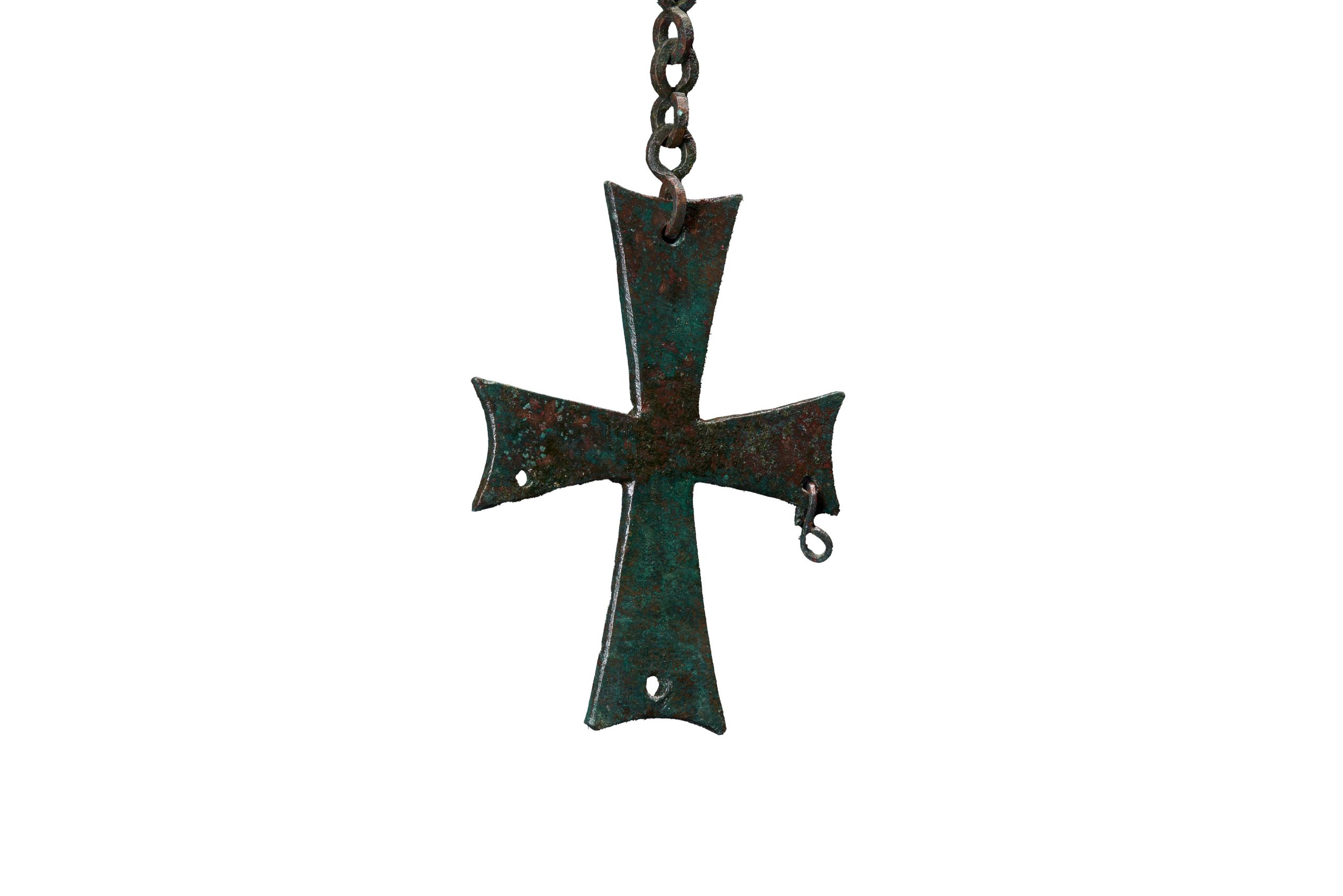 Metal Cross Hanging on Chain